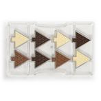 Chocolademal Kerstboom (8x) 4x4,2 cm, Hobby en Vrije tijd, Taarten en Cupcakes maken, Verzenden, Nieuw