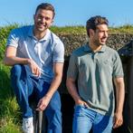 -14% Q1905  Q1905 Polo shirt toldijk – mist melange  maat XX, Verzenden, Nieuw, Blauw
