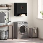 vidaXL Wandkast Zwart eiken 60 x 31 x 70 cm Bewerkt hout, Huis en Inrichting, Kasten | Overige, Verzenden, Nieuw