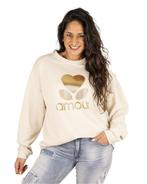 Beige sweater Amour print van Gemma Ricceri, Kleding | Dames, Truien en Vesten, Nieuw, Verzenden