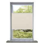 vidaXL Plisséjaloezie 70x125 cm crème, Verzenden, Nieuw, Crème