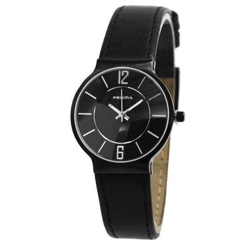 PRISMA DAMESHORLOGE ZWARTE WIJZERPLAAT P.1235, Sieraden, Tassen en Uiterlijk, Horloges | Dames, Verzenden