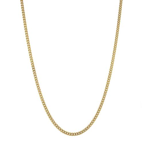 Gouden gourmet collier 44.5 cm 14 krt, Sieraden, Tassen en Uiterlijk, Kettingen, Goud, Zo goed als nieuw, Goud, Verzenden