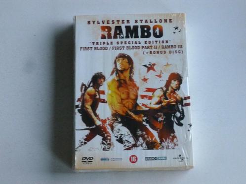 Rambo - Sylvester Stallone  / Triple Special Edition (3 DVD), Cd's en Dvd's, Dvd's | Klassiekers, Verzenden