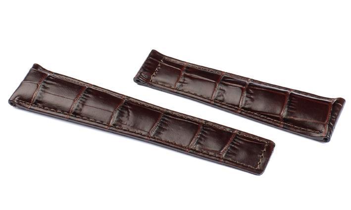 Horlogeband TAG Heuer Carrera Donkerbruin, Sieraden, Tassen en Uiterlijk, Overige Accessoires, Nieuw, Ophalen of Verzenden