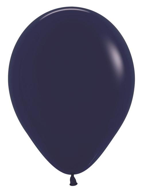 Ballonnen Navy Blue 30cm 12st, Hobby en Vrije tijd, Feestartikelen, Nieuw, Verzenden