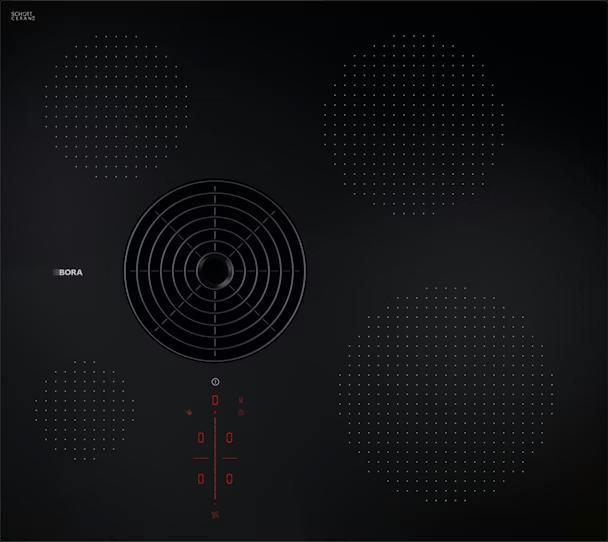 Bora PURSU kookplaat met afzuiging, Witgoed en Apparatuur, Kookplaten, Inbouw, 4 kookzones, Nieuw, Inductie