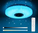 LED Plafondlamp Bluetooth Speaker – Ø50cm RGB en Dimbaar, Verzenden, Nieuw