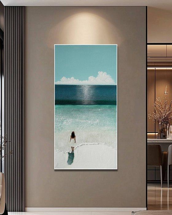 Clelia - Silver Horizon, Antiek en Kunst, Kunst | Schilderijen | Modern