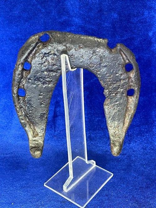 Middeleeuws IJzer Horseshoe Middeleeuwen - 11 cm (Zonder, Antiek en Kunst, Antiek | Overige Antiek