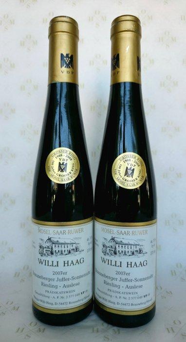 2007 Weingut Willi Haag Brauneberger Juffer Sonnenuhr, Verzamelen, Wijnen