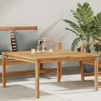 vidaXL Salontafel Bruin 110 x 110 x 45 cm Massief teakhout, Verzenden, Nieuw