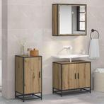 vidaXL Dressoir Artisan Eiken 35,5 x 35 x 76 cm, Verzenden, Nieuw, Overige houtsoorten, Minder dan 50 cm