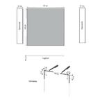 Spiegelkast Sanicare Qlassics 60 cm 1 Deur Hoogglans Wit, Ophalen of Verzenden, Nieuw