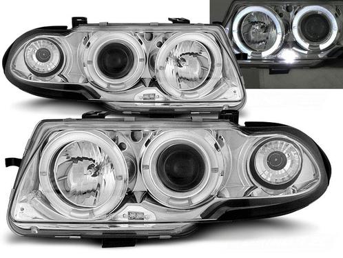Koplampen Opel Astra F Angel Eyes 94-97 chroom, Auto-onderdelen, Overige Auto-onderdelen, Ophalen of Verzenden