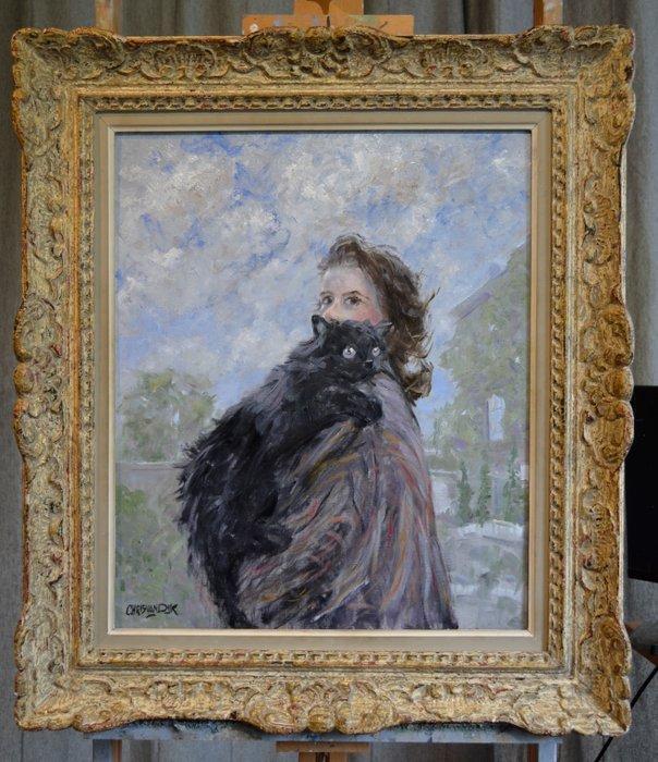 Chris van Dijk (1952) - Impressionist  Jadore, Antiek en Kunst, Kunst | Schilderijen | Klassiek