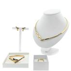 Exclusief 14 Krt. Gouden juwelen set met natuurlijke diam..., Gebruikt, Overige kleuren, Ophalen of Verzenden, Met edelsteen