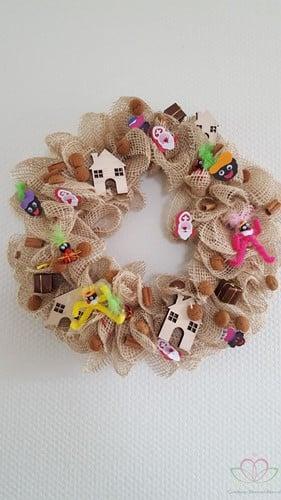 Decemberdeco Sinterklaas kerstmandeco 5 stuks beschikbaar voor biedingen