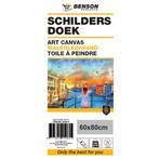 Benson Schilderdoek - Canvas - 60x80 cm - Wit - Ideaal vo..., Ophalen of Verzenden, Nieuw