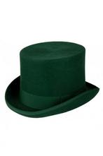 Luxe Hoge Hoed Groen Hoog Model 61 100% Wol Heren Man Wolvil, Kleding | Heren, Hoeden en Petten, Ophalen of Verzenden, Nieuw