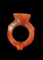 Byzantijns Kornalijn Ring met buste van Christus (Zonder