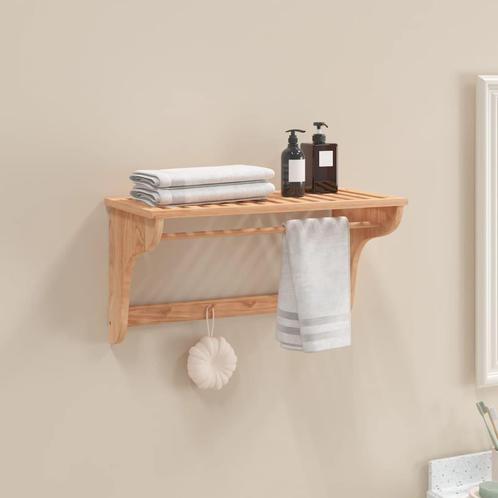 vidaXL Handdoekenrek 60x30x35 cm massief walnotenhout, Huis en Inrichting, Badkamer | Badtextiel en Accessoires, Bruin, Nieuw
