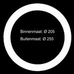 VERLOOPRING METAAL | WIT | Ø205-255mm, Nieuw