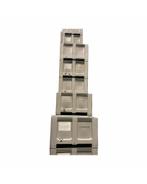 Gebruikte Palletboxen, gesloten, 120x100x76cm met 3 sledes,, Doe-het-zelf en Verbouw, Kratten en Dozen, Gebruikt, 100 cm of meer