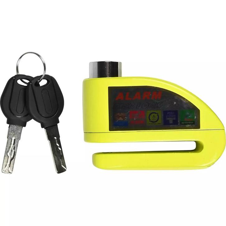 Benson Schijfremslot met Alarm - Gehard Metaal - Beweging..., Motoren, Accessoires | Overige, Nieuw, Ophalen of Verzenden