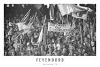 Vintage voetbal Rotterdam | de Kuip | Feyenoord | Poster, Nieuw, Overige typen, Oorspronkelijke maker, Verzenden