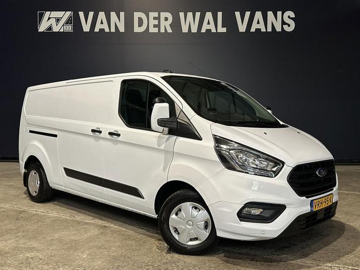 Ford Transit Custom 2.0 TDCI 130pk L2H1 *Rijklaar Direct Rij, Auto's, Bestelauto's, Dealer onderhouden, Lease, Zwart, Handgeschakeld