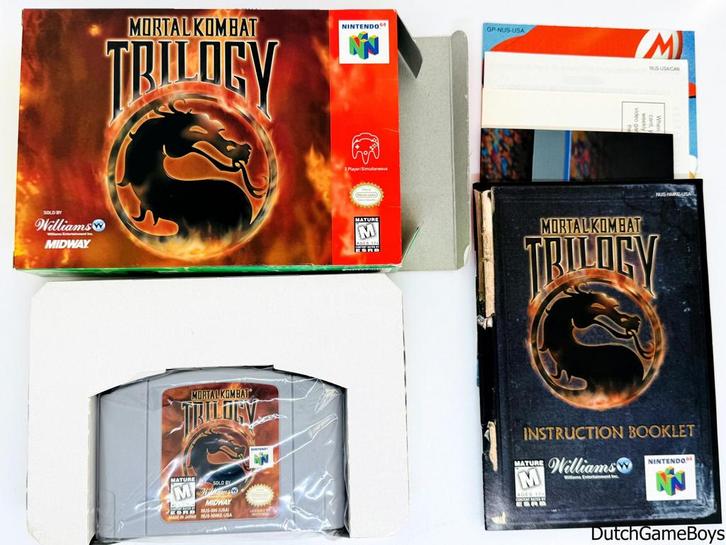 Nintendo 64 / N64 - Mortal Kombat Trilogy + Reg. Card & Post, Spelcomputers en Games, Games | Nintendo 64, Gebruikt, Verzenden