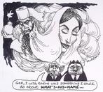 Pentekening Amerika - Benazir Bhutto (lijst optie), Antiek en Kunst, Kunst | Tekeningen en Foto's, Verzenden