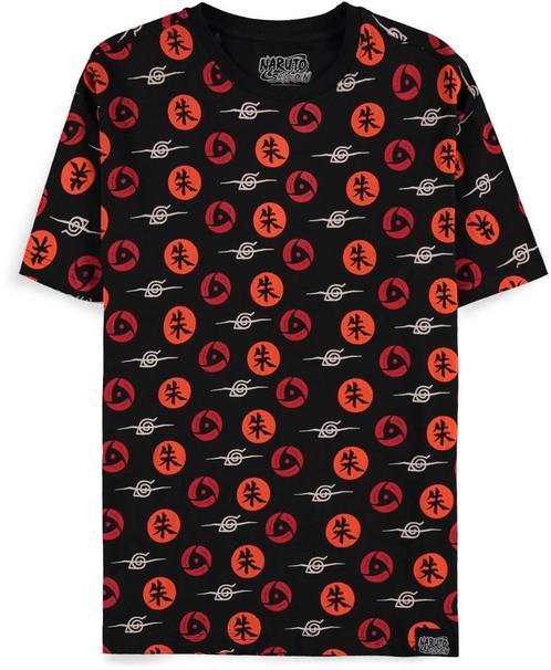 Difuzed Naruto Shippuden Symbols T-Shirt-Maat S (Diversen), Kleding | Heren, Overige Herenkleding, Nieuw, Ophalen of Verzenden