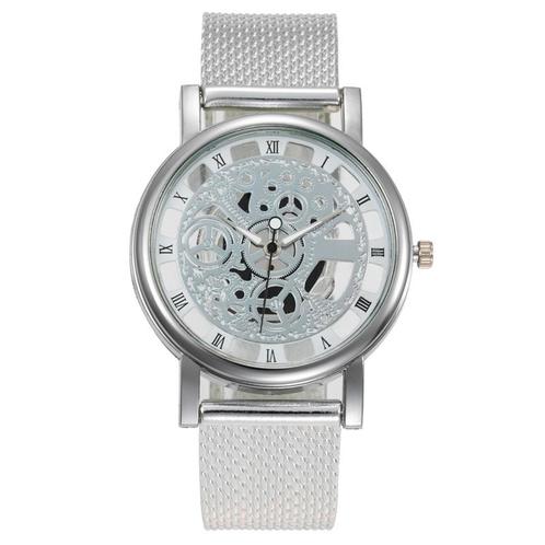 Fako® - Horloge - Mesh Look - Open Uurwerk - 40mm -, Sieraden, Tassen en Uiterlijk, Horloges | Dames, Verzenden