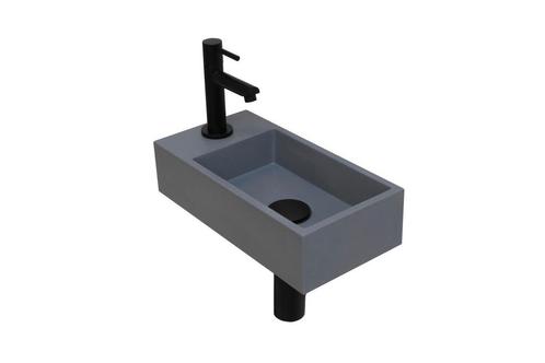 Versus Waskom | Kraanplateau Rechts | Quartz Grijs | 0, Huis en Inrichting, Badkamer | Badkamermeubels, Minder dan 25 cm, Nieuw