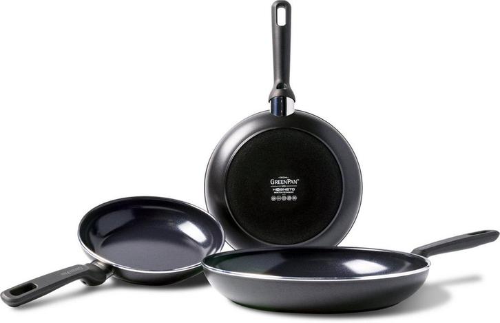 GreenPan Memphis 3-delige Koekenpannenset - 20, 24 en 28cm -, Huis en Inrichting, Keuken | Potten en Pannen
