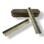 Kam (3) - .835 zilver - Set 2 borstel en kam, Antiek en Kunst