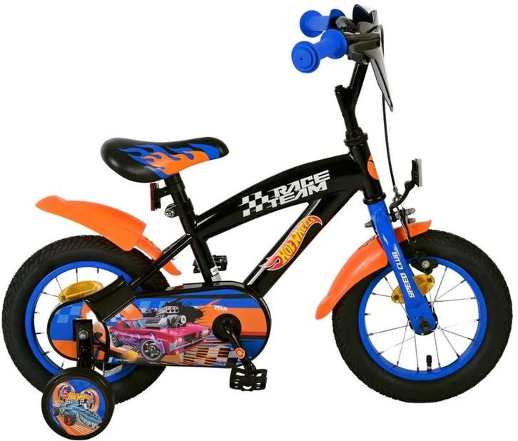 Hot Wheels Kinderfiets - Jongens - 12 inch - Zwart Oranje Bl, Fietsen en Brommers, Fietsen | Kinderfietsjes, Nieuw, Ophalen of Verzenden