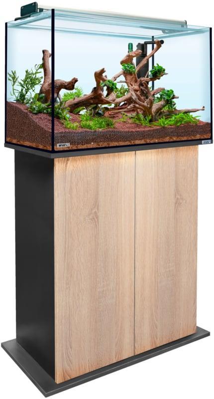 Aquatank 82x40x50cm aquarium + meubel cherry, Dieren en Toebehoren, Vissen | Aquaria en Toebehoren, Leeg aquarium, Nieuw, Ophalen of Verzenden