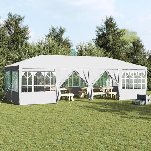 vidaXL Partytent met 12 Zijwanden Wit 8x4 m PE, Tuin en Terras, Partytenten, Partytent, Nieuw, Verzenden