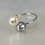 Zonder Minimumprijs - Ring Zilver Parel - Parel - Akoya & Fw, Sieraden, Tassen en Uiterlijk, Ringen, Nieuw