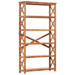 vidaXL Boekenkast 100x30x180 cm acaciahout met, 100 tot 150 cm, Verzenden, Nieuw, 150 tot 200 cm