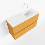 MONDIAZ ADA 80cm toiletmeubel ocher. LEX wastafel talc, Ophalen of Verzenden, Nieuw, Bad