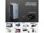 USB C-Dockingstation, AYCLIF 16 in 1 Triple Display, Computers en Software, Apple Macbooks, Verzenden, Zo goed als nieuw