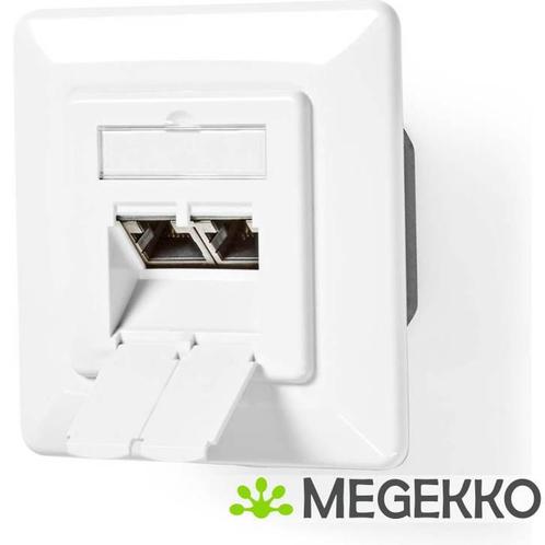 Netwerk Wanddoos | Inbouw | 2 poort(en) | CAT7 | Recht |, Computers en Software, Pc- en Netwerkkabels, Nieuw, Verzenden