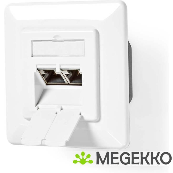 Nedis Netwerk Wanddoos Inbouw 2 poort(en) CAT7, Computers en Software, Pc- en Netwerkkabels, Nieuw, Verzenden