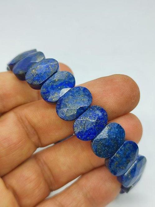 Prachtige gefacetteerde koninklijke gouden lapis lazuli, Verzamelen, Mineralen en Fossielen