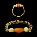 Oude Egypte, late periode Armband en ring met Egyptische