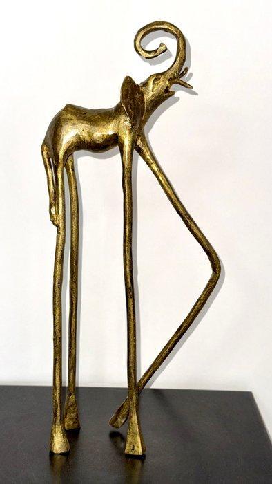 Abdoulaye Derme - sculptuur, Eléphant Le géant des rêves -, Antiek en Kunst, Curiosa en Brocante